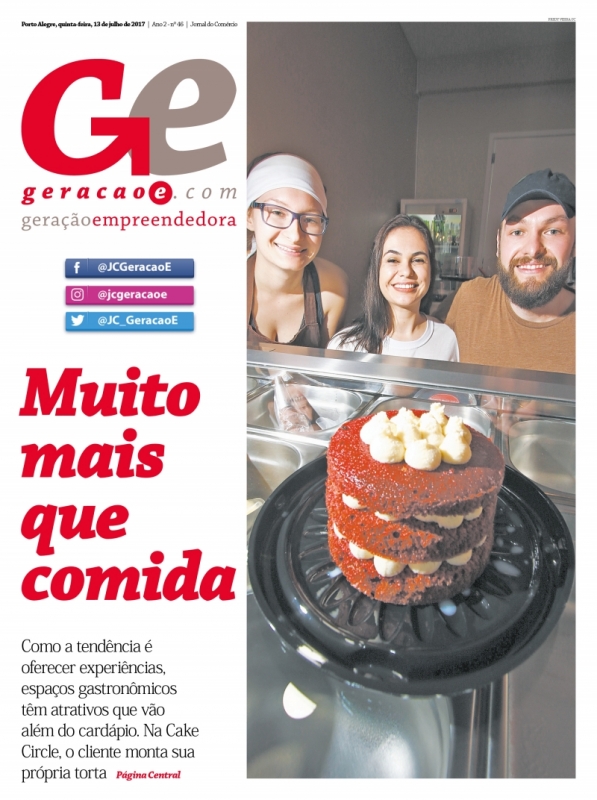 Capa da edição do dia 13 de julho de 2017 Foto: /REPRODUÇÃO/JC