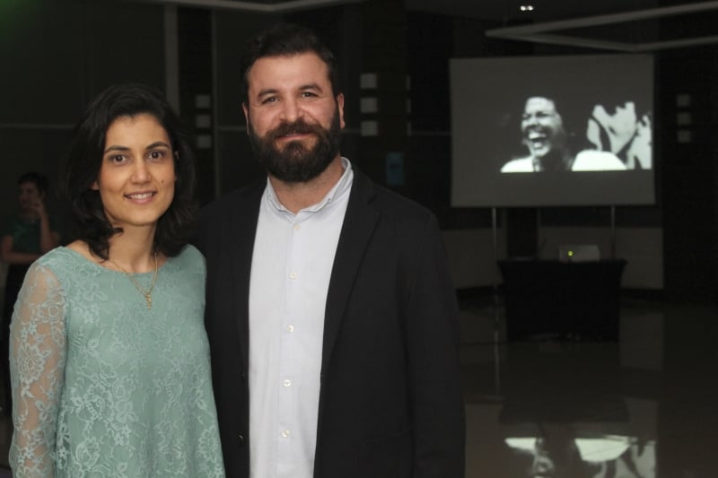 Livia Trois, diretora da Rede Master, e Eduardo Isdra Zachia, CEO do Grupo Isdra