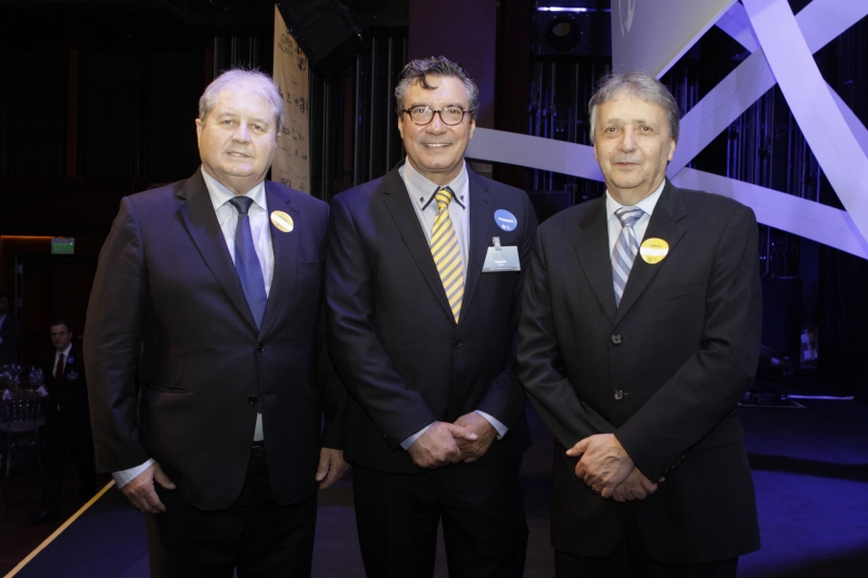 Nei Mânica, Personalidade Competitividade, com Sérgio Maia, presidente da ADVB, e Walter Lídio Nunes, da Celulose Riograndense 