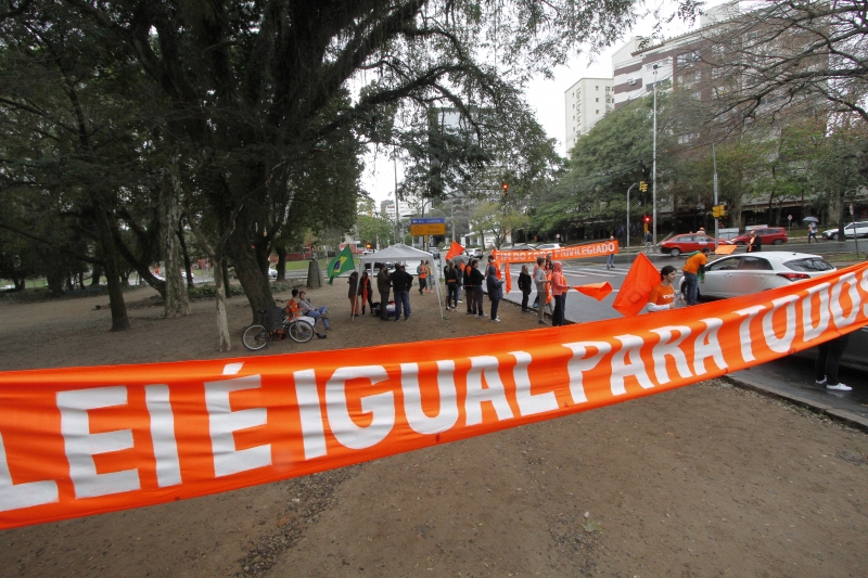 Em Porto Alegre, a ação ocorreu no Parque Moinhos de Vento