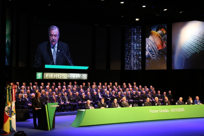 Posse de Gilberto Petry na presidência da Fiergs, ocorrida em 18 de julho