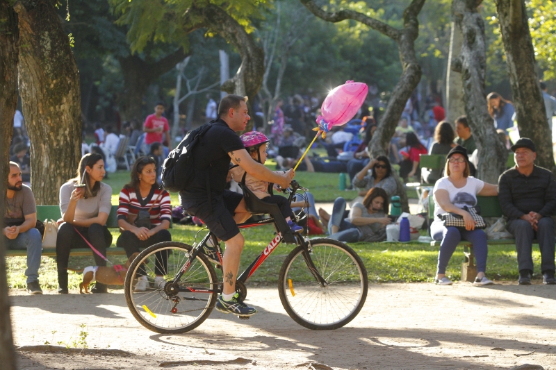 Calor lotou parques da Capital neste domingo