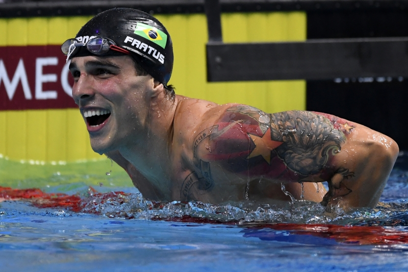'Finalmente eu melhorei meu tempo, é a melhor competição da minha vida', comemorou Bruno Fratus