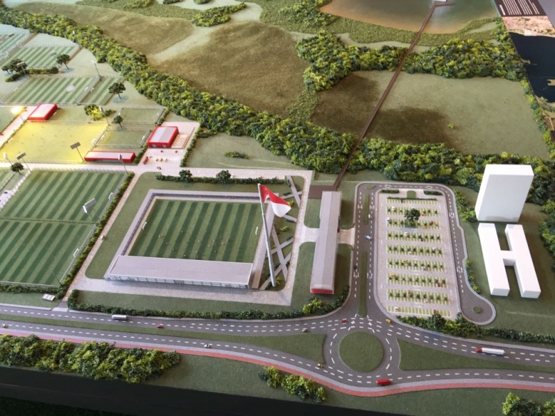 Projeto do centro de treinamento prevê 14 campos de futebol 