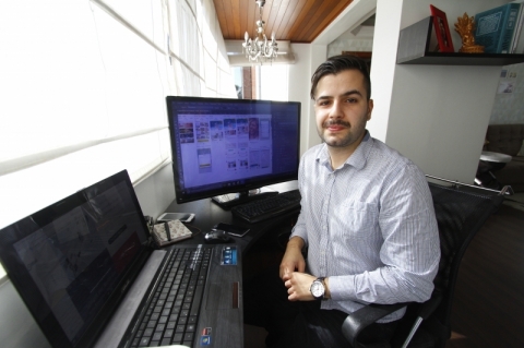Lucas Monteiro, da Sense Design, est�dio criativo.