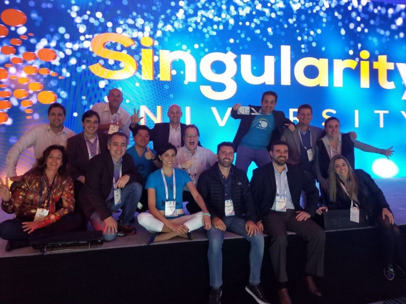 Parte da delegação brasileira no Summit da Singularity University, em São Francisco (EUA)