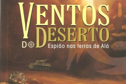 Detalhe da capa do livro Ventos do Deserto