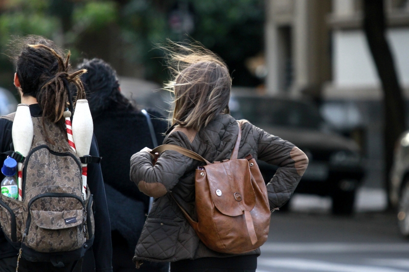 Fenômeno ocorre devido a presença de um ciclone na Argentina
