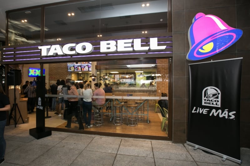 Loja da Taco Bell no Brascan Open Mall, em São Paulo