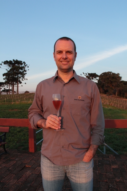 Daniel Panizzi, diretor da vin&iacute;cola Don Giovanni, de Pinto Bandeira Foto: Roberta Fofonka/Especial/JC