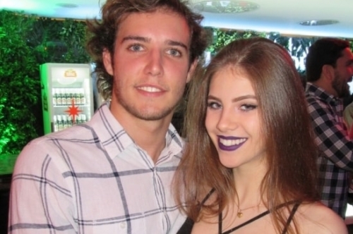 Jerônimo Pletsch e Isabella Hugendobler nos agitos do Red Carpet Weekend, em Gramado