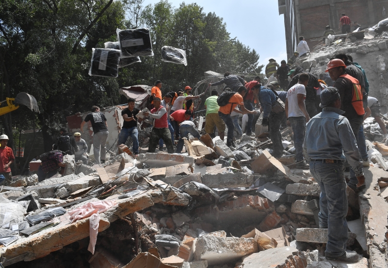 Sismo de 7.1 graus na escala Richter atingiu Cidade do México