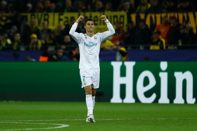 Cristiano Ronaldo foi autor de dois gols, garantindo a vitória do Real sobre o Dortmund