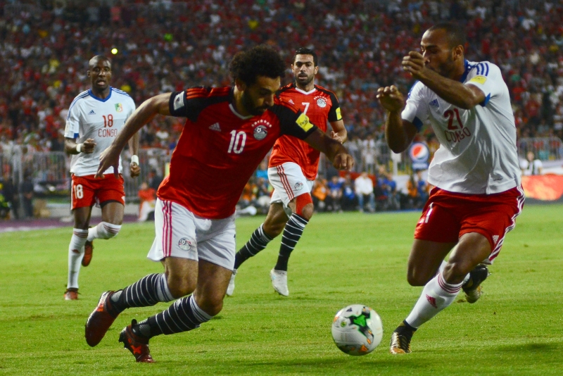 Mohamed Salah foi o destaque dos egípcios na vitória contra os congoleses