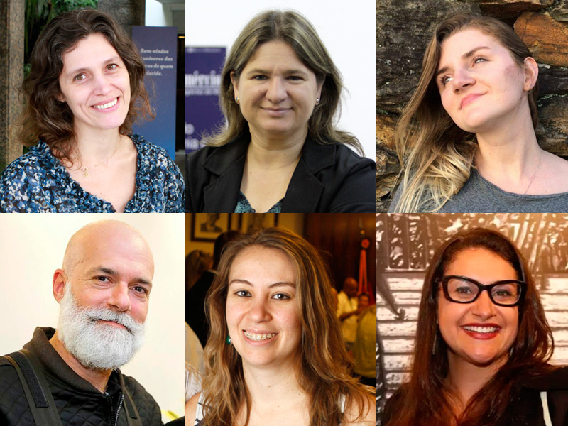 Da esquerda para a direita: Patricia Comunello, Patricia Knebel, Luiza Fritzen, Claiton Dornelles, Michele Rolim e Carol Zatt disputam o Prêmio Press em 2017