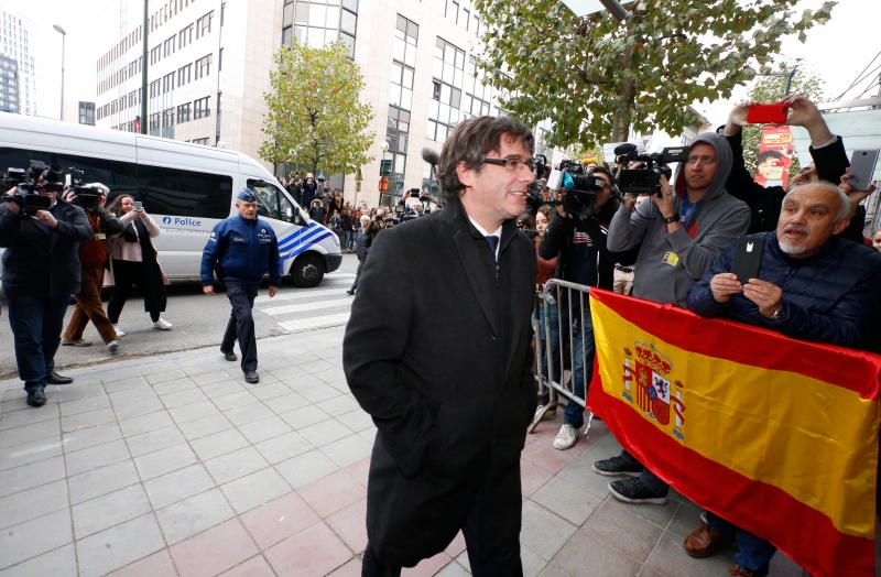 Puigdemont, o ex-líder catalão, fugiu para a Bélgica depois da Justiça decretar sua prisão