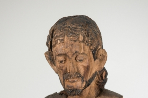 Imagem jesuítico-guarani de São Nicolau faz parte da mostra