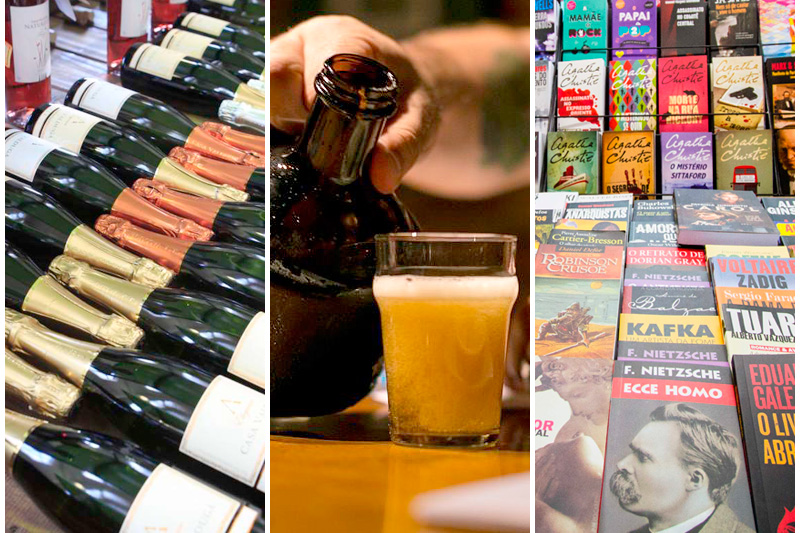 Feriado tem opção para amantes cervejeiros, de livros e de espumantes