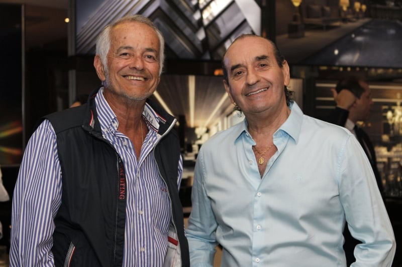 Paulo Zamprogna e Fernando Buneder no novo empreendimento imobiliário
