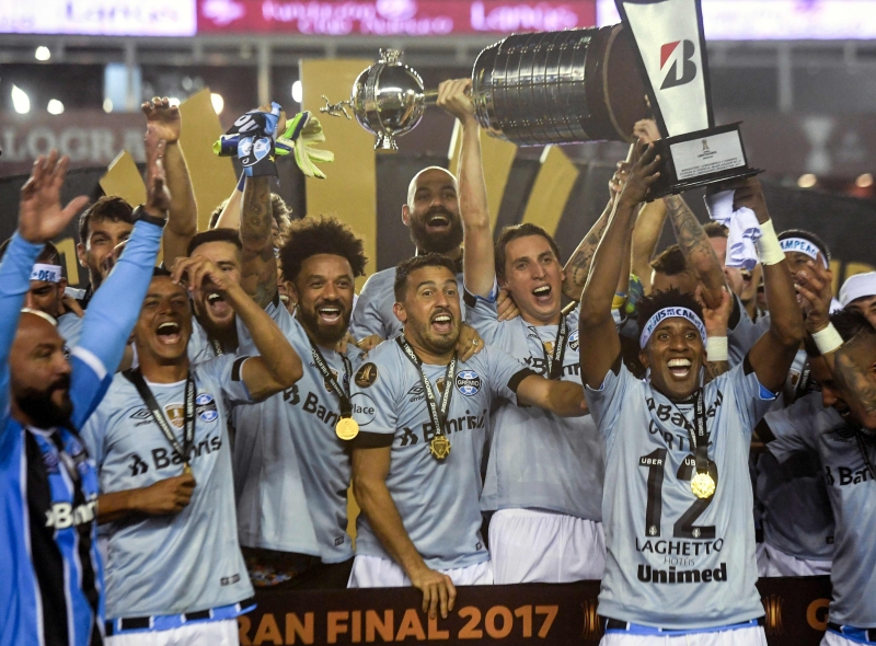 Prêmio para o campeão da Libertadores, vencida pelo Grêmio em 2017, saltou para R$ 20 milhões