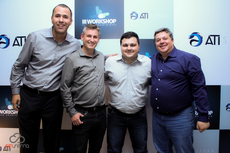 Da esquerda para a direita: Paul Fonseca, Daniel Westerlund, Elton Poloni da Cunha e Juliano Ferro, diretores da ATI