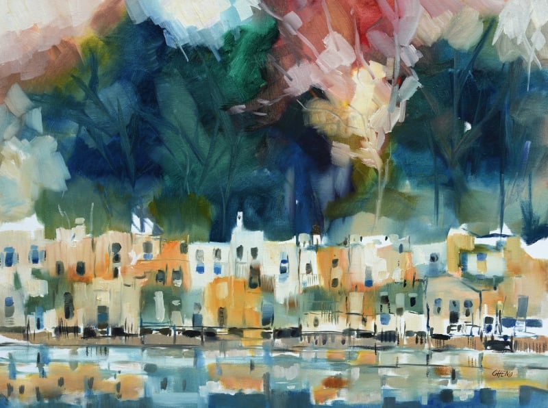 Tela de Vitorio Gheno em mostra no Espaço Flâneur a partir desta terça