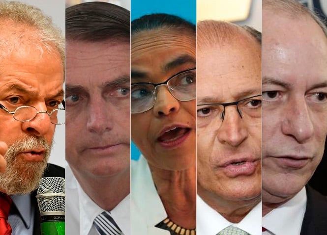 Lula lidera, seguido por Bolsonaro; Marina está em terceiro, seguida de perto por Alckmin e Ciro