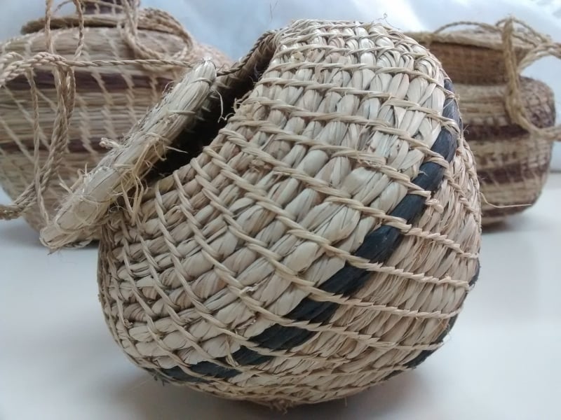 Cestas do povo Karajá na exposição