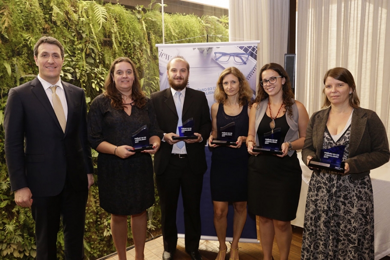 Daroit, ao centro, recebeu o prêmio em evento realizado em São Paulo