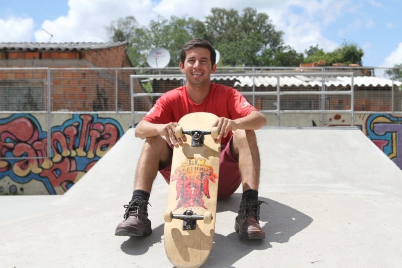 N&atilde;o da maneira que esperava, Paulinho realizou seu sonho de viver do esporte Foto: fotos LUIZA PRADO/JC