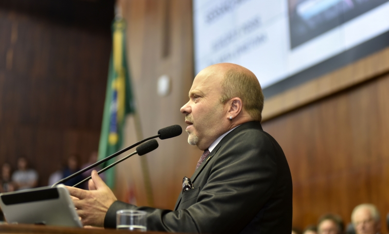 Sessão de Posse da Mesa Diretora da Assembleia Legislativa - Na foto, Marlon Santos 