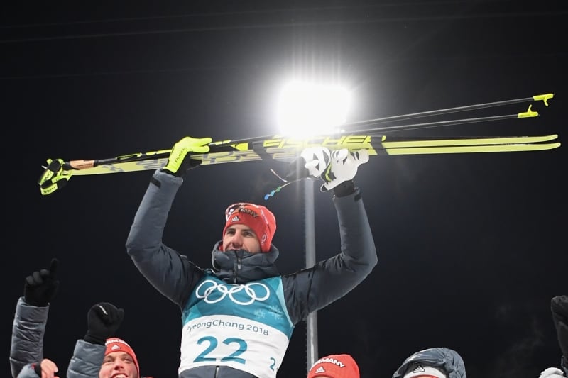 Alemão Arnd Peiffer faturou a medalha de ouro no biatlo