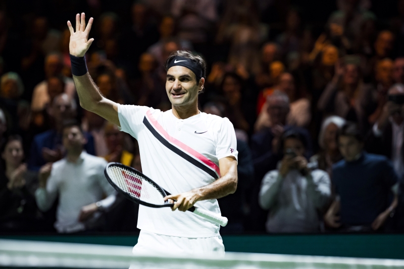 Federer dominou o duelo no primeiro set e foi preciso nos pontos decisivos do segundo set