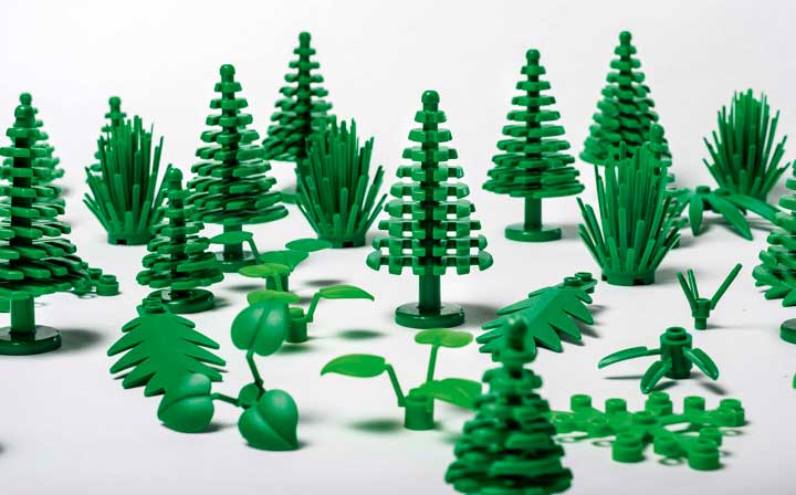 Produto será utilizado nos elementos botânicos produzidos pela Lego, como árvores e arbustos