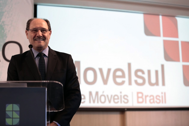 BENTO GONÇALVES, RS, BRASIL 12.03.2018: O governador José Ivo Sartori participou, nesta segunda-feira (12), da cerimônia oficial de abertura da Movelsul Brasil 2018, no Parque de Eventos, em Bento Gonçalves. A maior feira de móveis da América Latina conta, nesta edição, com 246 empresas expositoras e espera cerca de 30 mil visitantes até quinta-feira (15), término do evento. Foto: Dani Barcellos/Palácio Piratini