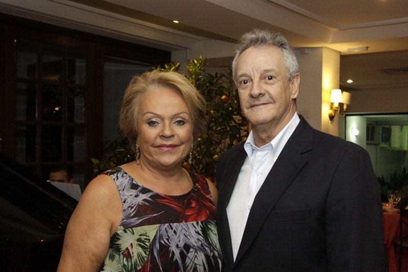 Zelir e Claudio Solano estiveram no aniversário de Odalgir Lazzari 