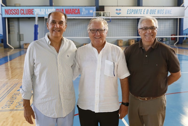 José Naja Neme da Silva, Jair Pereira e Fernando Cruz no GNU