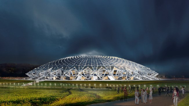 Das 12 arenas do Mundial, a localizada na cidade de Samara é a única que ainda está sem o gramado instalado