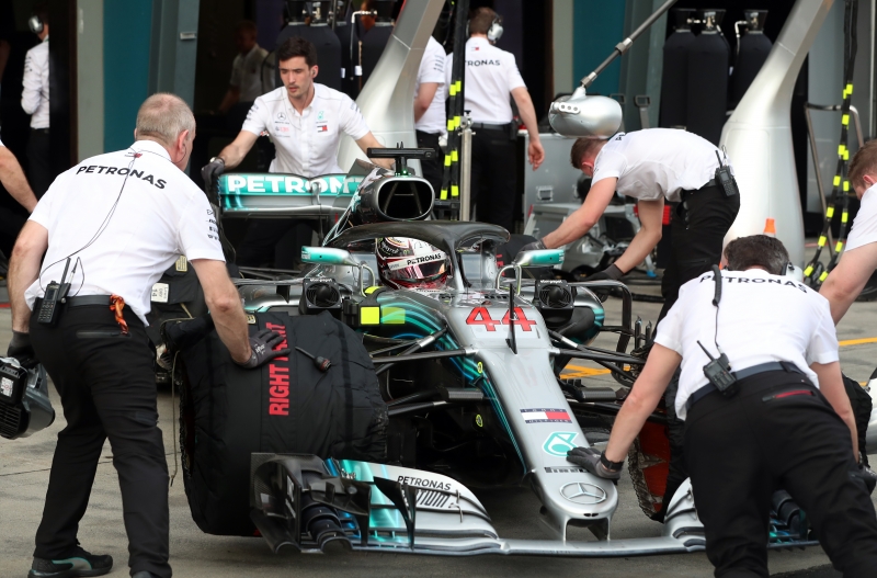 Esta foi a quinta vez seguida que Hamilton cravou a pole em Melbourne