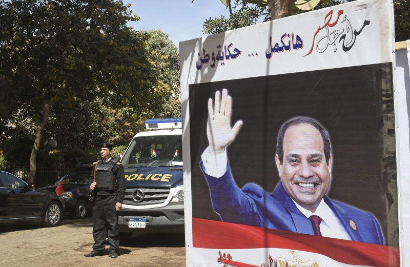 Em disputa sem rivais viáveis ex-general al-Sisi teria recebido cerca de 92% dos votos
