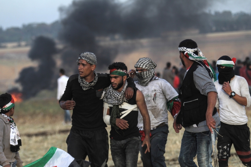 Confronto deixou ao menos 17 palestinos mortos e mais de 1.400 feridos 