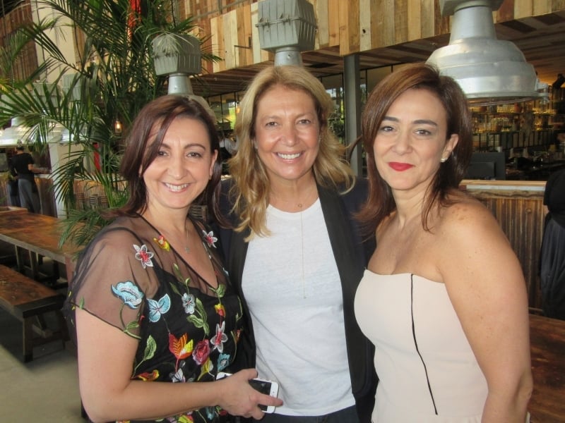Marcia Ferla Faccioni, Donata Meirelles e Nailê Mariano da Rocha Santos no almoço de 35 anos do Iguatemi