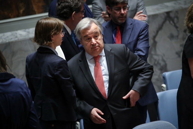 "Não há solução militar para a Síria, a solução tem de ser política", disse Antonio Guterres