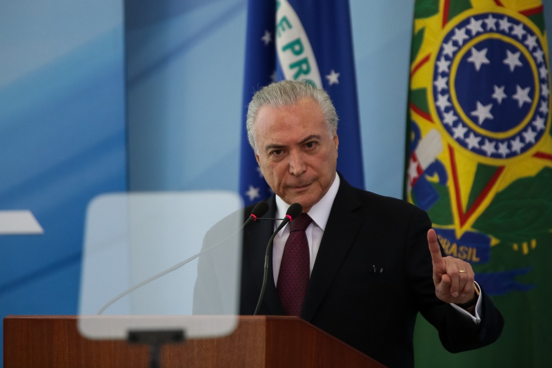 Presidente tem sido alvo de investigação sobre um suposto recebimento de propina