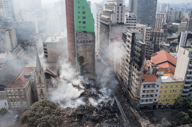 Governo diz que local que incendiou estava cedido à Prefeitura de São Paulo