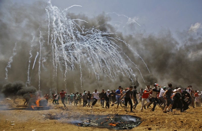 Segundo as autoridades palestinas, ao menos 500 pessoas ficaram feridas
