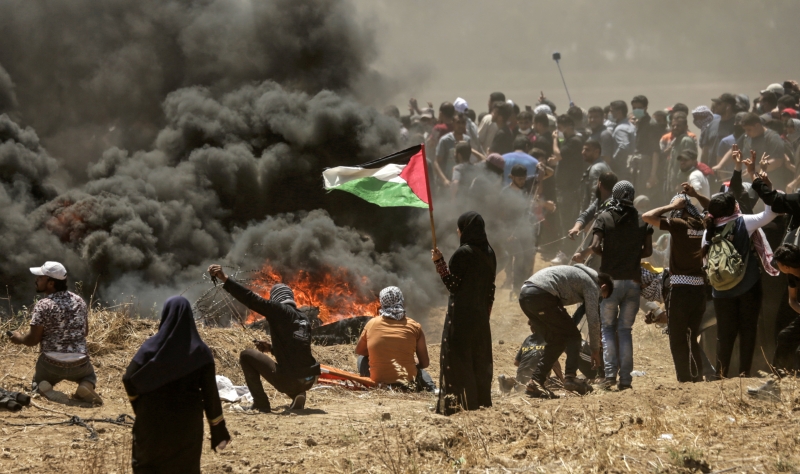 Segundo as autoridades palestinas, mais de 2.000 pessoas ficaram feridas, sendo 86 em estado grave