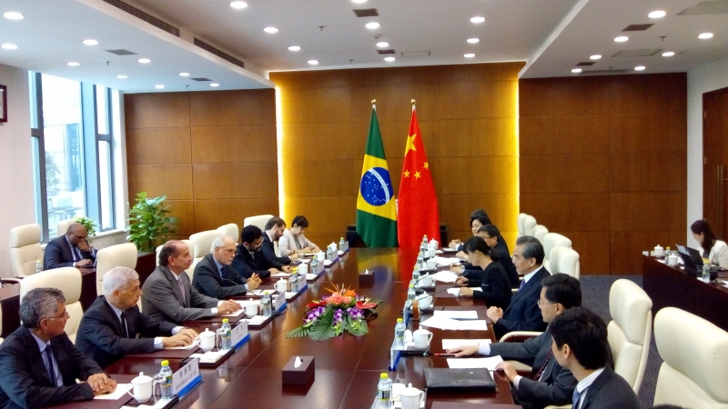 Encontro reuniu o ministro da Relações Exteriores, Aloysio Nunes Ferreira, e o ministro chinês Wang Yi