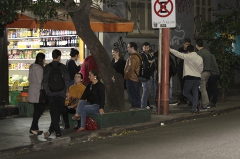 Movimenta��o no centro de Porto Alegre