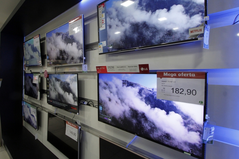 A venda de Televisores cresceu 30% sendo o destaque do 1º semestre